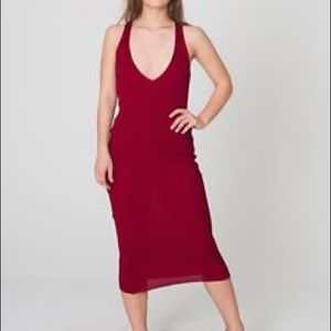American Apparel knit dress in red